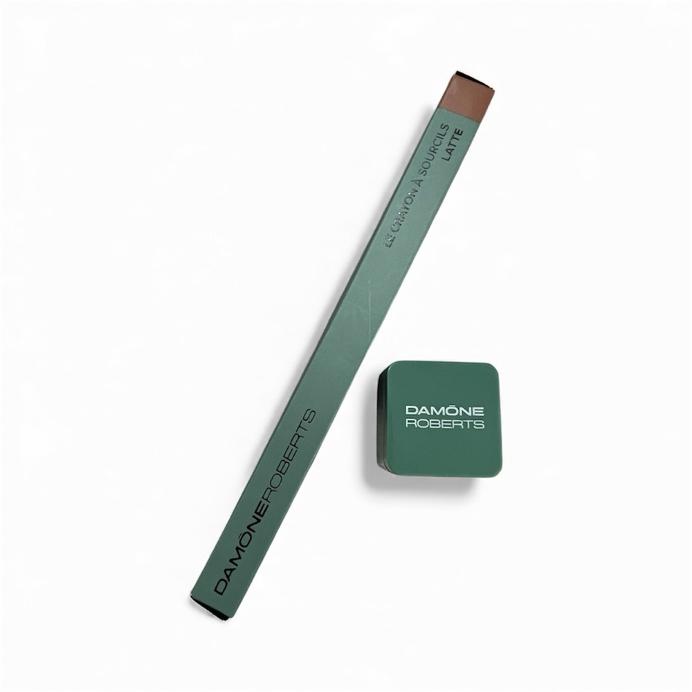 Damone Roberts Brow Pencil in Latte Brown and Brow Pencil Sharpener Bundle